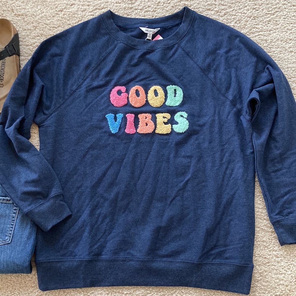 Wildfox ’Good Vibes’ Sweatshirt/Pullover - Picture 2 of 6